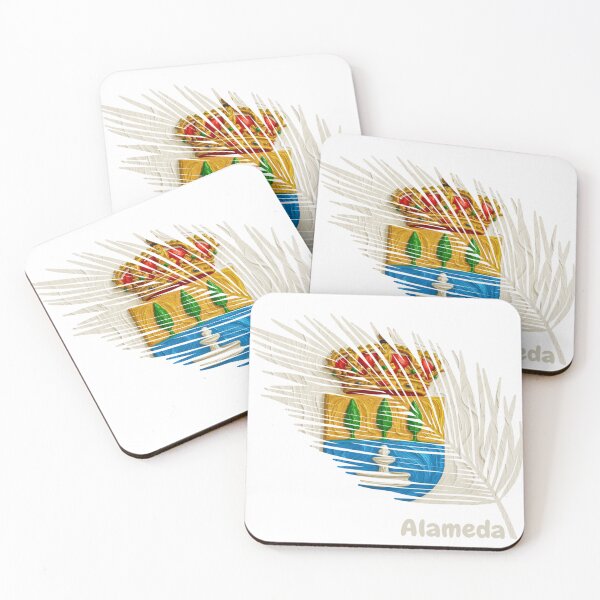 Item preview, Abstract Flag of Alameda – Feather Shape Design designed and sold by ArteJorge48.