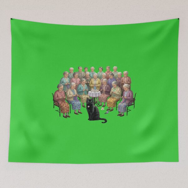 Item preview,   grandmas knitting and drinking tea classic tshirt designed and sold by anandsiva2703.