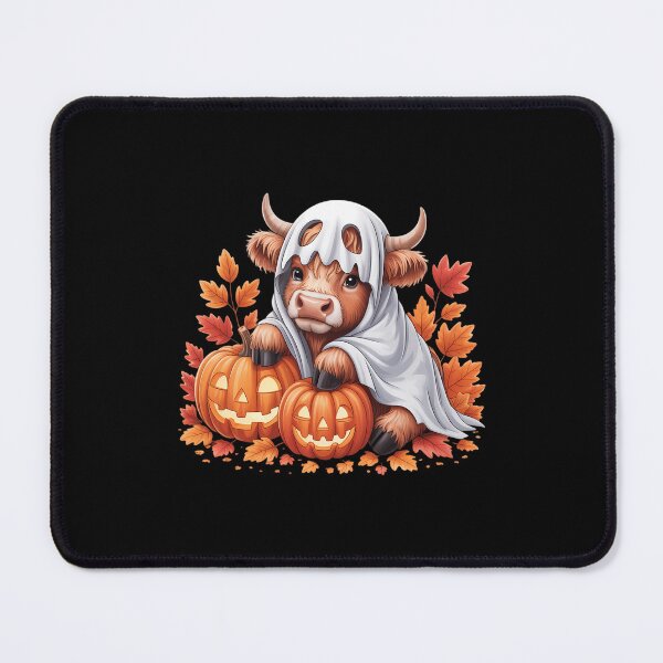 Item preview, Halloween Highland Cow Ghost Spooky Pumpkin Hello Fall designed and sold by Sunset4Bones.