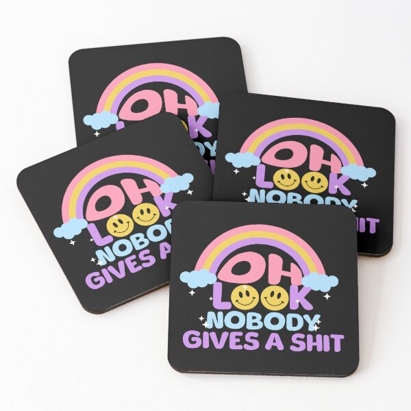 Item preview, Oh Look Nobody Gives a Shit Funny Pastel designed and sold by dudelinart.