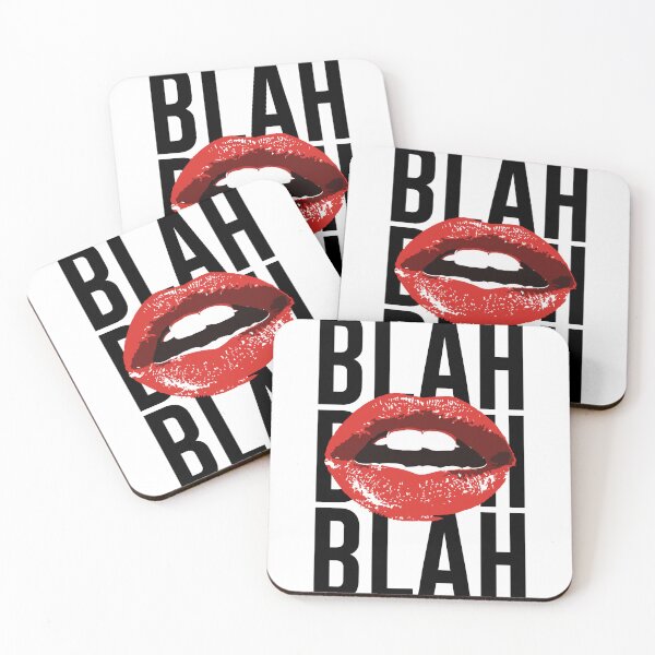 Item preview, Blah Blah Pop Art Red Lips Design designed and sold by The secret storage room.
