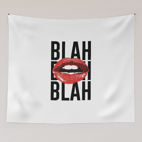 Item preview, Blah Blah Pop Art Red Lips Design designed and sold by The secret storage room.