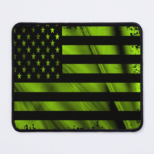 Item preview, Green Grunge American Flag designed and sold by artistwill.