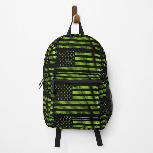 Item preview, Green Grunge American Flag designed and sold by artistwill.