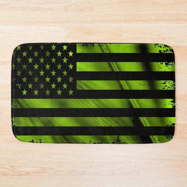 Item preview, Green Grunge American Flag designed and sold by artistwill.