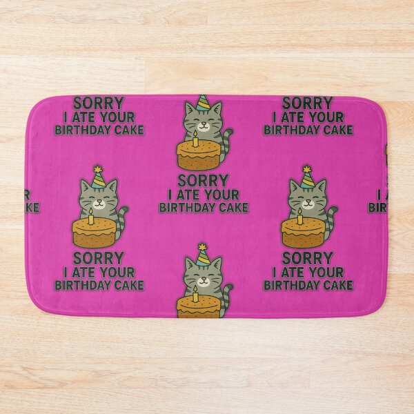 Item preview, Sorry I Ate Your Birthday Cake — Cute Cat Apology designed and sold by TrendTribeTP.