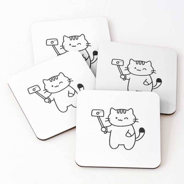 Item preview, Funny Cat Taking Selfie – Cool Cat with Phone designed and sold by PinFlick.