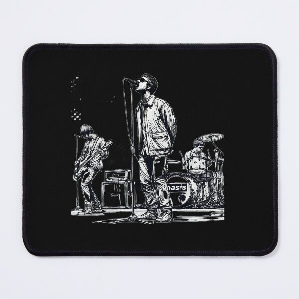 Item preview,  Minimalist Line Art Of Oasis Performing Retro Britpop Band designed and sold by AmberJensen6.