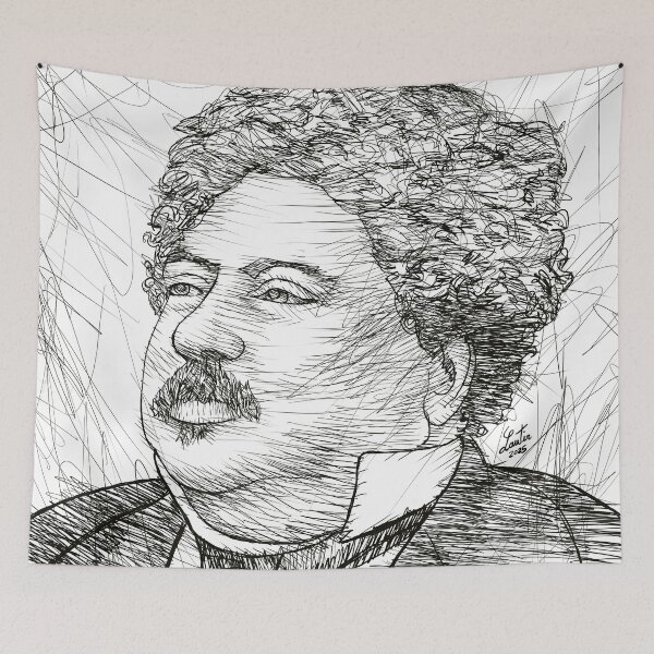 Item preview, ALEXANDRE DUMAS ink portrait .3 designed and sold by lautir.