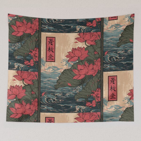 Item preview, Spiritual Japanese Hasu designed and sold by bapupa.