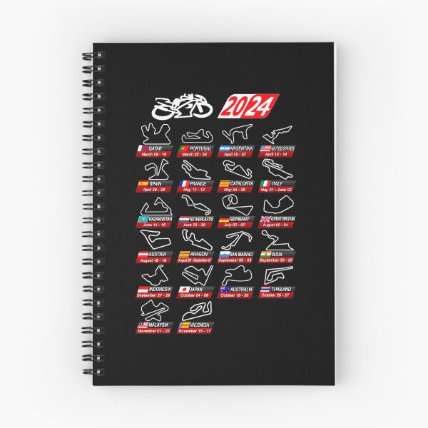 Item preview, Calendar season 2024 MotoGp sports circuits  designed and sold by FerrauMonrency.