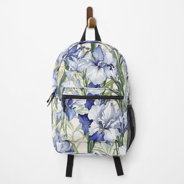 Item preview, Garden Bearded Blue White Irises designed and sold by CoolPixels.