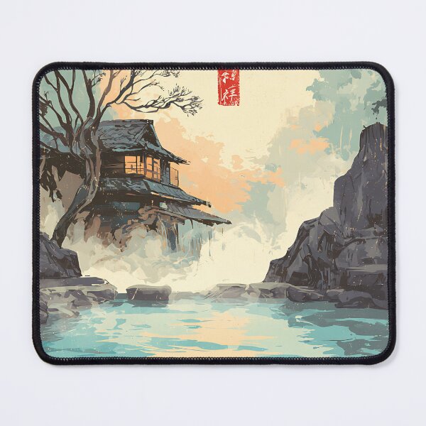 Item preview, Peaceful Japanese Hot Springs designed and sold by bapupa.