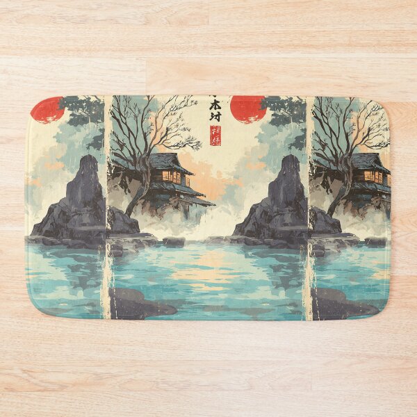 Item preview, Peaceful Japanese Hot Springs designed and sold by bapupa.