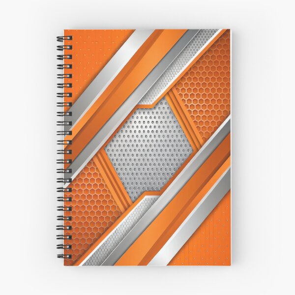 Item preview, Modern Orange and Silver Geometric Abstract Background designed and sold by ML-Media.