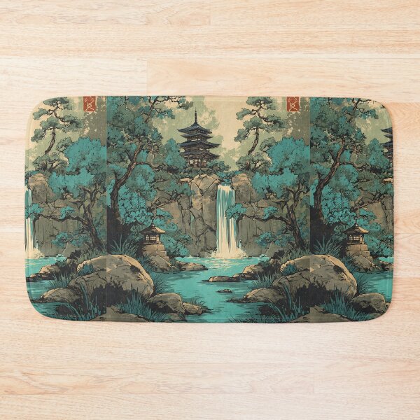 Item preview, Serene Japanese Hot Springs designed and sold by bapupa.