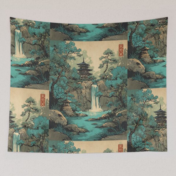 Item preview, Serene Japanese Hot Springs designed and sold by bapupa.