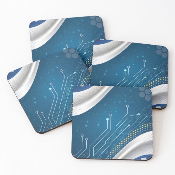 Item preview, Abstract Blue Technology Background with Gears designed and sold by RGShirtWorks.