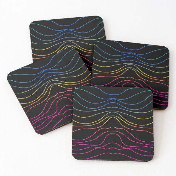 Item preview, Gradient Waves on Black designed and sold by JaygiesDesign.