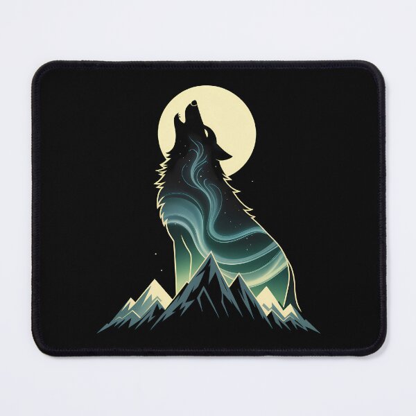 Item preview, Call of the Wild - Wolf Howling designed and sold by Funny Vintage Stickers And T-Shirts.