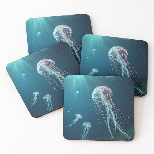Item preview, Ethereal Jellyfish in Sunlit Ocean Depths designed and sold by RGShirtWorks.