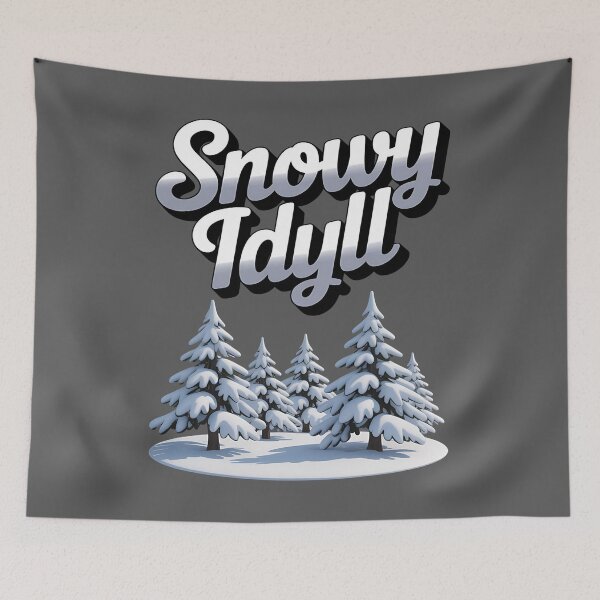 Item preview, Winter paradise - Snowy idyll - Icy dreamland - Frosty fantasy - Chilly utopia - Arctic marvel - Glacial haven - Snowscape - Winter dreamscape - Winter magic designed and sold by JansenGS.
