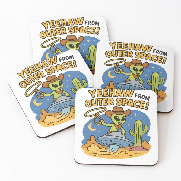 Item preview, Yeehaw from Outer Space – Funny UFO Cowboy Alien Western Design designed and sold by Sitred123.