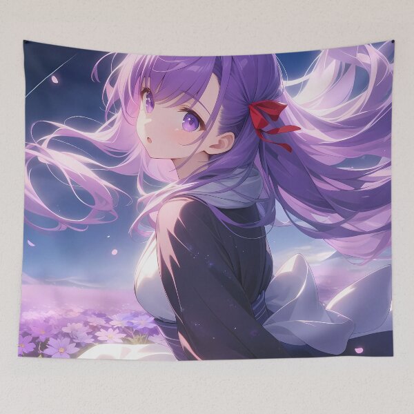 Item preview, Sakura Matou Fate Stay Night Anime Girl Starry Bloom designed and sold by earlobejerk.