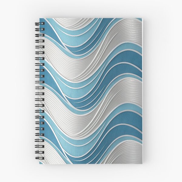 Item preview, Dynamic Wavy Blue and Silver Pattern designed and sold by RGShirtWorks.