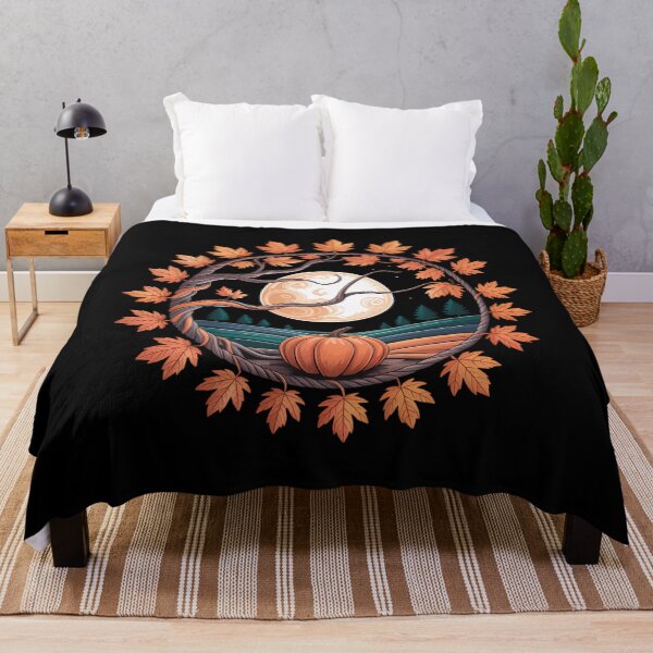 Item preview, Cottagecore Pumpkins Leaves Trees Fall designed and sold by Sunset4Bones.