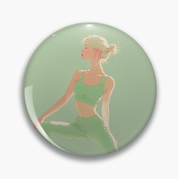 Item preview, Yoga Pose Illustration – Minimal Wellness Art 1 designed and sold by AsaanaDesign.