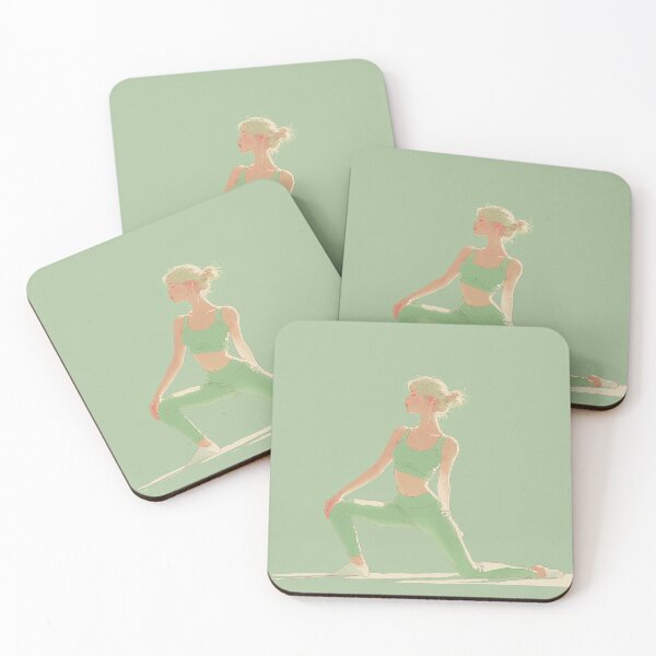 Item preview, Yoga Pose Illustration – Minimal Wellness Art 1 designed and sold by AsaanaDesign.