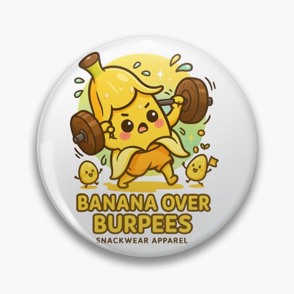 Item preview, Banana Over Burpees – Kawaii Chibi Fitness Food Shirt | Snackwear Apparel designed and sold by Snackwear Apparel.