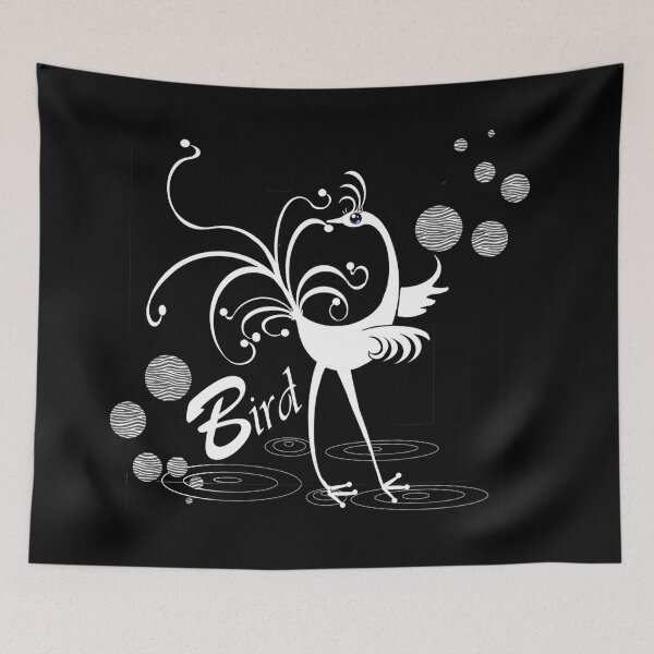Item preview, Happy white bird  designed and sold by Shirley cute art .
