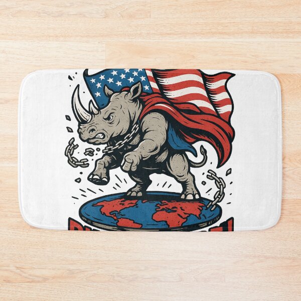 Item preview, American Freedom Rhino!: GFERI (Global Flat Earth Research Initiarive) designed and sold by Global Flat Earth Research Initiative.