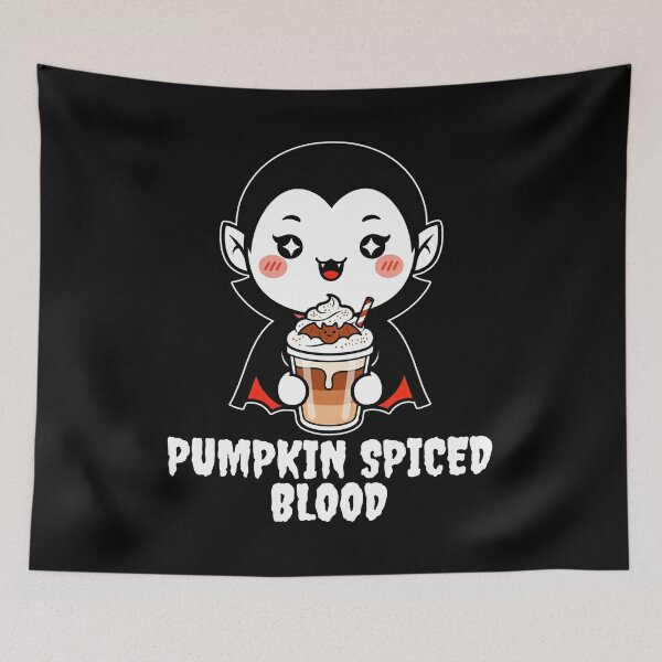 Item preview, PUMPKIN SPICED BLOOD - VAMPIRE HALLOWEEN designed and sold by KEF Custom.