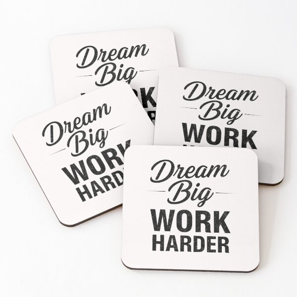 Item preview, Dream Big Work Harder Motivational Inspirational Quote Hustle Mindset T-Shirt designed and sold by FestivityFinds.