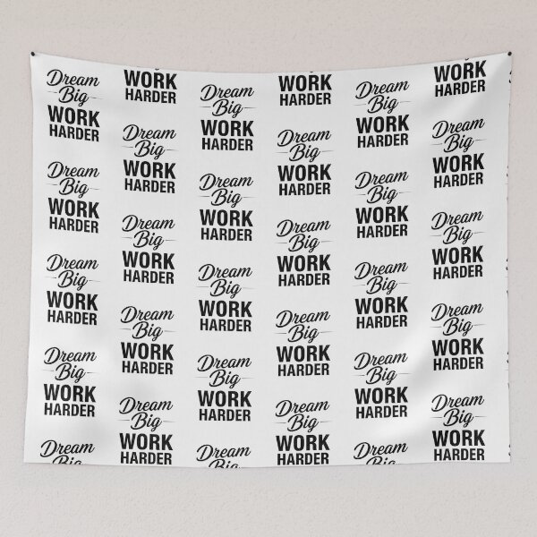 Item preview, Dream Big Work Harder Motivational Inspirational Quote Hustle Mindset T-Shirt designed and sold by FestivityFinds.
