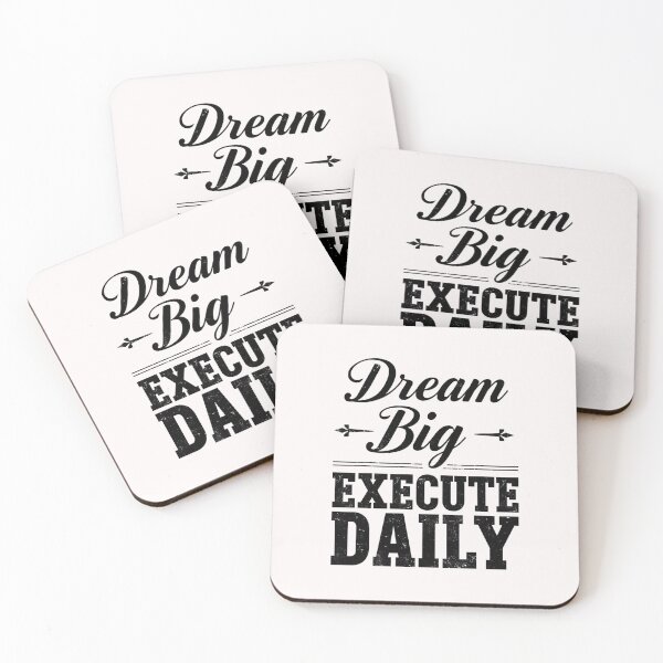 Item preview, Dream Big Execute Daily Motivational Discipline Hustle Productivity Quote T-Shirt designed and sold by FestivityFinds.