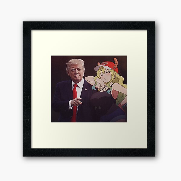 Lucoa Quetzalcoatl feat. Donald Trump Framed Art Print