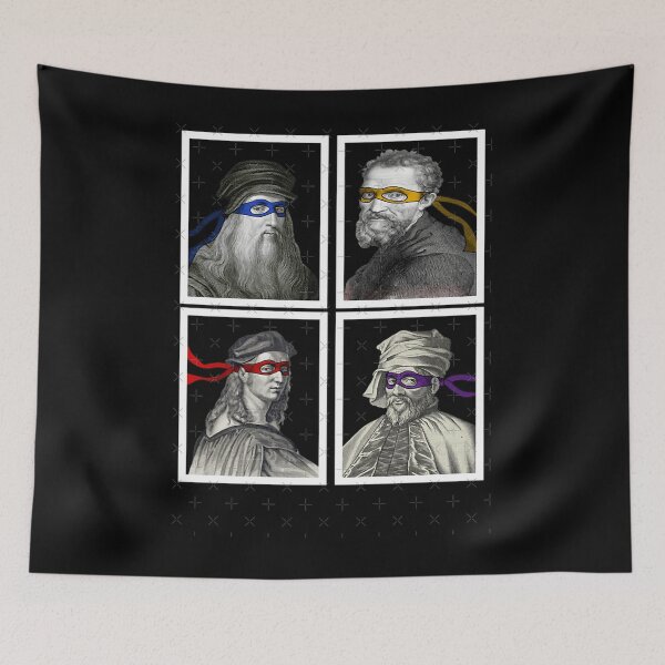 Item preview,  Ninja Artists Leonardo Donatello Raphael Michelangelo Parody Renaissance Tmnteonardo Donatello Rapha designed and sold by trellischrist.