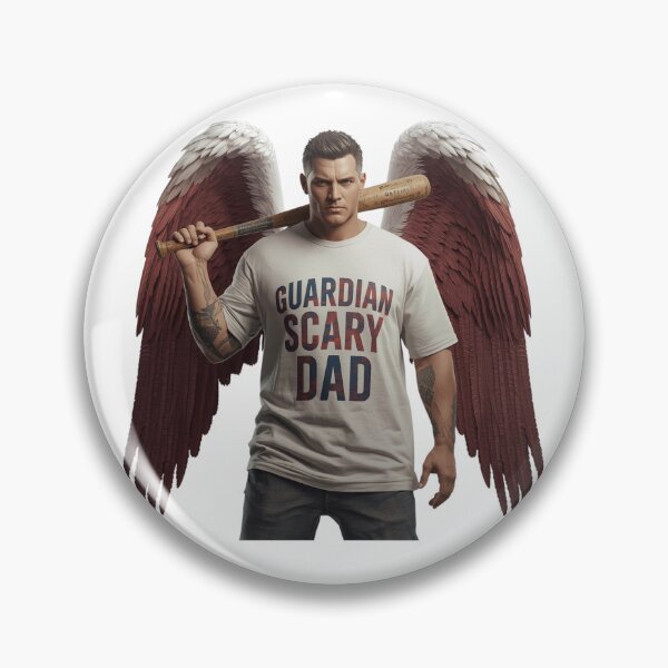 Item preview, Guardian Scary Dad – Angel with Baseball Bat | Guardian Angel Collection designed and sold by Scaryangelfx.