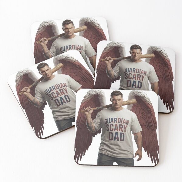 Item preview, Guardian Scary Dad – Angel with Baseball Bat | Guardian Angel Collection designed and sold by Scaryangelfx.