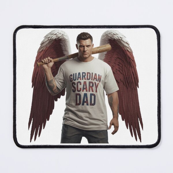 Item preview, Guardian Scary Dad – Angel with Baseball Bat | Guardian Angel Collection designed and sold by Scaryangelfx.