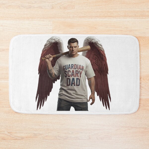 Item preview, Guardian Scary Dad – Angel with Baseball Bat | Guardian Angel Collection designed and sold by Scaryangelfx.