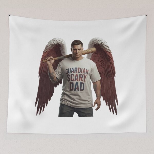 Item preview, Guardian Scary Dad – Angel with Baseball Bat | Guardian Angel Collection designed and sold by Scaryangelfx.