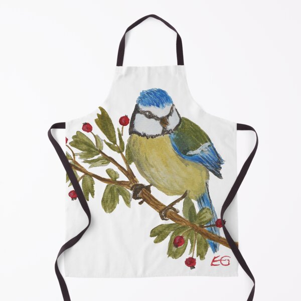 Item preview, Blue Tit on a rowan branch designed and sold by OMMCreates.