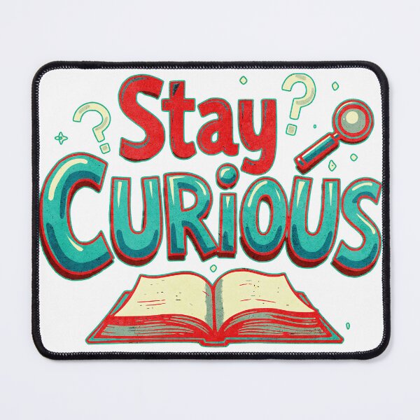 Item preview, Curiosity Inspires Learning Motivational Book Illustration designed and sold by ArtDesignTp.