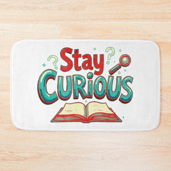 Item preview, Curiosity Inspires Learning Motivational Book Illustration designed and sold by ArtDesignTp.