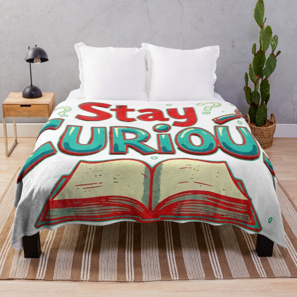 Item preview, Curiosity Inspires Learning Motivational Book Illustration designed and sold by ArtDesignTp.